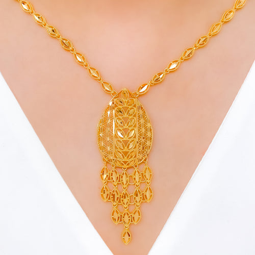 Ethereal Chandelier 22k Gold Drop Set