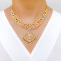 Grand Ornate Pearl Necklace Set