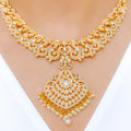 Grand Ornate Pearl Necklace Set