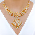 Grand Ornate Pearl Necklace Set