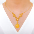 Radiant Open Dome 22k Gold Necklace Set