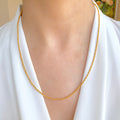 Twisted Gold Bead Chain