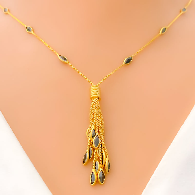 22k-gold-iconic-blackish-cz-charm-necklace