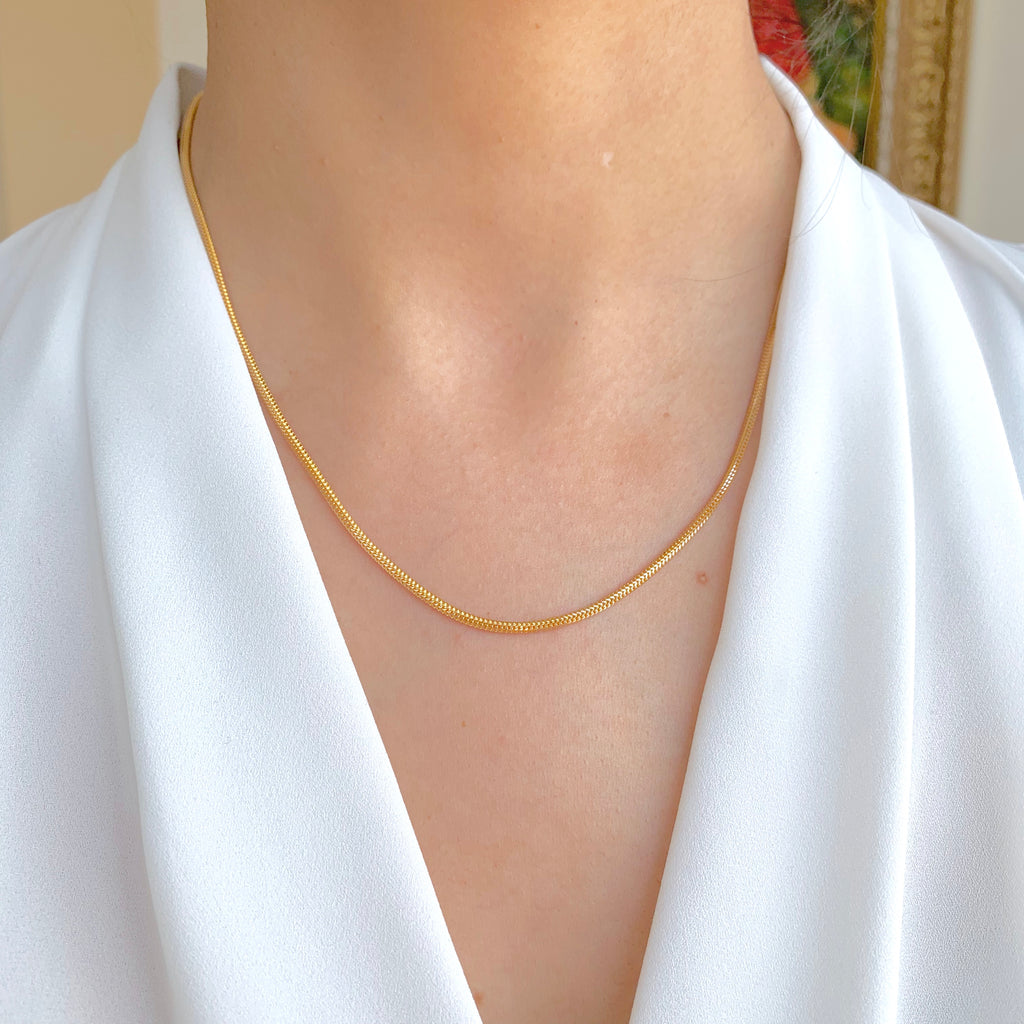 Round Two-Tone Fox Chain – Andaaz Jewelers