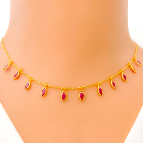 22k-gold-delicate-blushing-cz-charm-necklace