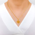 IN-STORE PROMO - 22k Gold Wire Pendant With Chain 2