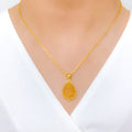 IN-STORE PROMO - 22k Gold Wire Pendant 3