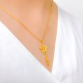 IN-STORE PROMO - 22k Fancy Floral Gold Pendant + Earrings 4