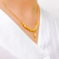Gorgeous Reflective 22k Gold Orb Necklace