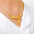 Detailed Bright 22k Gold Hanging Necklace