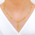 Upscale Chandelier 22k Gold Necklace