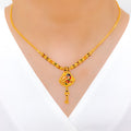 Elevated Peacock 22k Gold Necklace Set