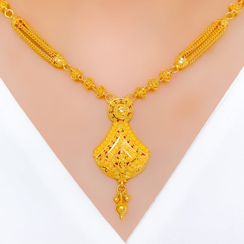 Exclusive Multi-Chain 22k Gold Accented Set