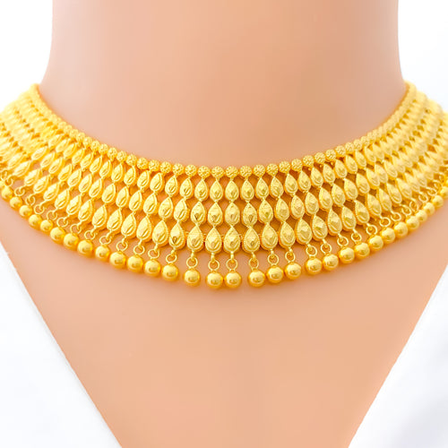 22k-gold-reflective-graduating-drop-necklace-set