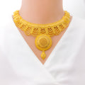 22k-gold-traditional-hanging-chain-necklace-set