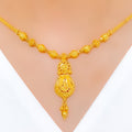 Unique Beaded 22k Gold Necklace Set