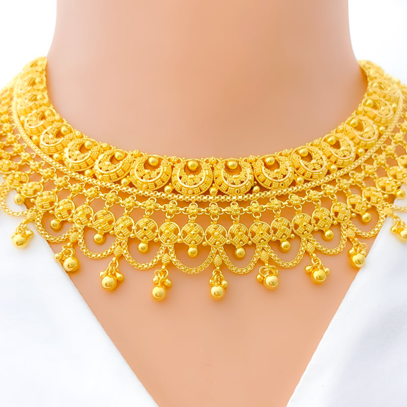 22k-gold-graceful-festive-tassel-necklace-set