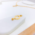 Simple Two Circle Necklace Set