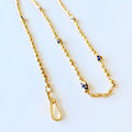 Gold Bead + Meena Chain