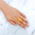 Upscale Reflective 22k Gold Multi-Ball Ring