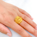 Upscale Reflective 22k Gold Multi-Ball Ring