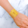 Extravagant Royal 22k Gold Statement Bracelet