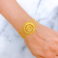 Elevated Classic Dome 22k Gold Bracelet