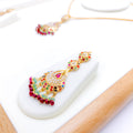 Vibrant Petite Multi-Gem Pendant Set