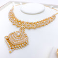 Grand Ornate Pearl Necklace Set