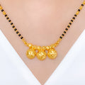 Refined Triple Star Thali 22k Gold Mangalsutra