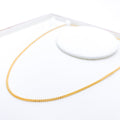 Thin Four Bead 22k Gold Chain