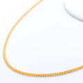 Thin Four Bead 22k Gold Chain