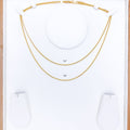 Petite Flat Beaded 22k Gold Chain