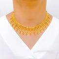 Lavish Beaded Tassel 22k Gold Set