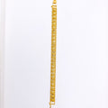 Men's Alternating Link 22k Gold Bracelet