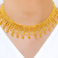 Lavish Beaded Tassel 22k Gold Set