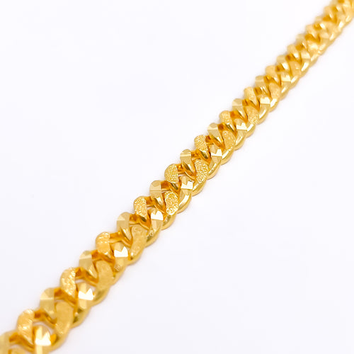 Fancy Men's 22k Gold Bracelet