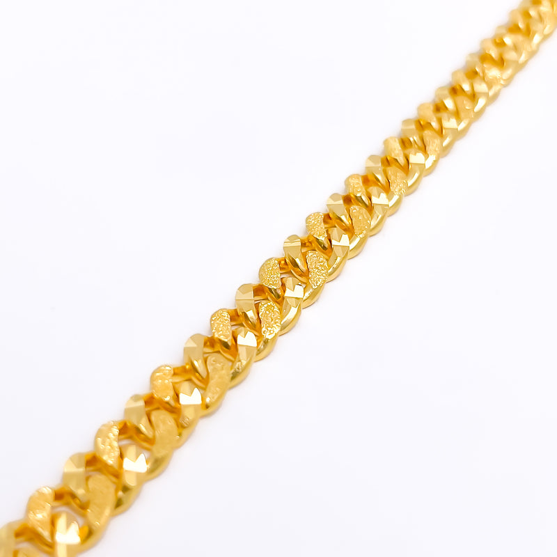 Fancy Men's 22k Gold Bracelet