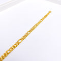 Bright Men's Link 22k Gold Bracelet