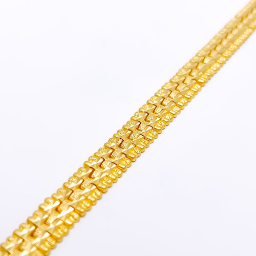Stylish Men's 22k Gold Bracelet