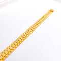 Men's Sophisticated Matte Finish 22k Gold Bracelet