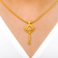 Attractive Lightweight 22k Gold Necklace Set
