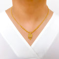 Special Gold Beaded 22k Gold Necklace Set