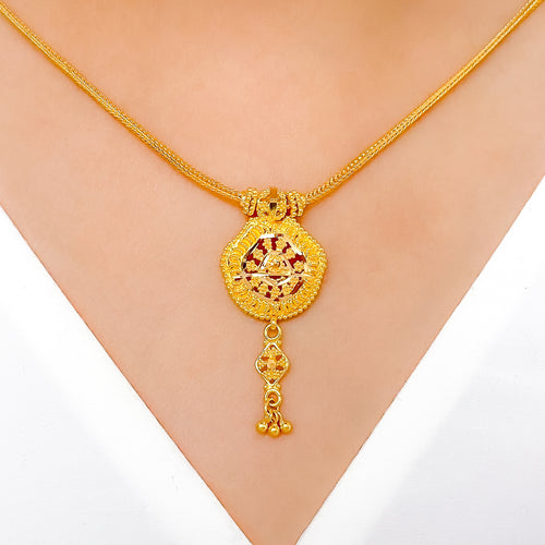 Festive Gold 22k Gold Necklace Set