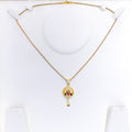 22k-gold-Iconic Marquise Drop CZ Pendant 