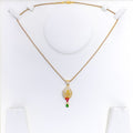 22k-gold-Upscale Colorful CZ Pendant