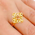 Iconic Rose Gold Ball 22k Gold Ring