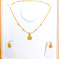 Ritzy Lightweight 22k Gold Necklace Set