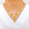 Elevated Abstract 22k Gold Necklace Set