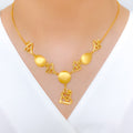 Elevated Abstract 22k Gold Necklace Set